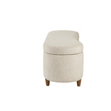 Boucle Flip Top Storage Bench B035P262675