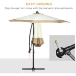 ZUN Outdoor beach umbrella /Cantilever Umbrella （Prohibited by WalMart） 39677457