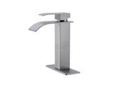 Waterfall Spout Single Handle Bathroom Sink Faucet 44666036