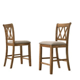 Windvale Fabric Upholstered Counter Height Dining Chairs, Set of 2, Tan T2574P165105