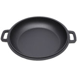 2 in 1 Pre-Seasoned Cast Iron Dutch Oven With Dual Handles, Outdoor Camping Deep Pot for Camping W465P216245