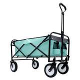 ZUN 360lbs Collapsible Foldable Wagon Cart with strapping system ,Beach Wagon Utility Cart Utility Wagon W2932P234994