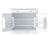 TOPMAX Modern Freestanding Kitchen Pantry,Buffet Food Storage, Coffee Bar N717P221574K