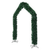 240*40*260cm 1860 Branches PVC Christmas Arch Holiday Arch Decoration Green 47929880