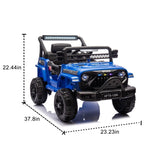 ZUN 12V Kids Ride On Electric Truck Car W/Parents Control,2WD,Four-wheel suspension,Early education W1578P187460