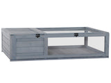 Wooden Reptile Terrarium with 3 Viewing Windows & Slide-Out Tray for Easy Cleaning 46409054