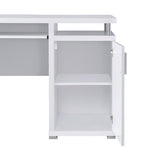 ZUN 55-inch Office Computer Desk with2 Drawers in White B016P210454