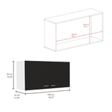 ZUN Napoles Wall Cabinet, Two Shelves, Double Door B20092103