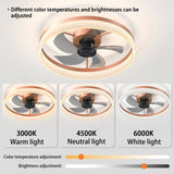 Ceiling Fans with Lights Dimmable LED Embedded installation of thin modern ceiling fans W1340120486