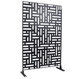 Outdoor & Indoor Privacy Metal Privacy 76" H48" W, Freestanding Decorative Privacy W465P193192