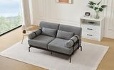 Modern Loveseat Sofa 59" Sofa Couch 2-Seater Sofa with Flexible USB Ports , Unique Cylindrical N719P290584E