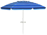 7.2 Feet Outdoor Beach Umbrella with Tilt Mechanism 34695435