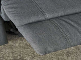 Charcoal Fabric Glider Recliner with Swivel, Manual Reclining Chair 61368.00CCL
