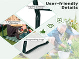 Green 2-in-1 Garden Folding Stool Kneeler, 300LBS Capacity & Built-in Tool Pouch, Comfortable EVA 34779465