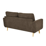 67.7" Wide Mid-Century Modern Upholstered Tufted Loveseat Sofa With Wooden Legs 20898972