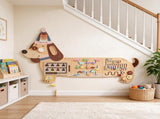 Dachshund-Shaped Wooden Wall Busy Board, Sensory Wall Panel for Toddlers, Educational Playroom Toy 83603788