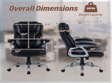 Ergonomic Executive Office Chair with Contoured Backrest, Adjustable Height & Recline for Home 49691928