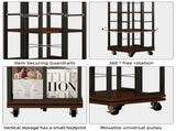 5 Tiers Rotating Bookshelf, Corner, 360 Display Wood Spinning Bookshelves, Floor Standing W2641P399191