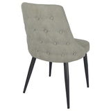 Light Grey Tufted Dining Chair B062P153840