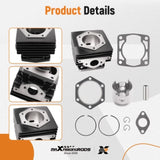 Cylinder Piston Top End Rebuild Kit for EZGO Golf Cart 2 Cycle Engine 1976-1988 97511976