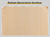 2 rows of 4 dump buckets with high-leg arched rattan shoe cabinet, particle board plastic rattan, 94024581