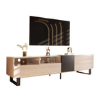 Modern TV Stand for 80'' TV Double Storage Space, Media Console Table, Entertainment Center WF303474AAP