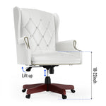 ZUN 330LBS Executive Office Chair, Ergonomic Design High Back Reclining Comfortable Desk Chair - White W1550115017