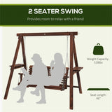 2-Seat Outdoor Swing Chair 74186195
