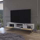 Tv Stand A Magness, Living Room, White / Macadamia B092142843