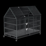 52 Inches Heavy Duty Dog Crate with Roof Top W2181P356225