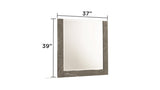 Elara Mirror Two-Tone High-Gloss Marble & Lacquer Frame with Large Reflective Surface and Elegant G150108691