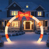 10.4ft LED Christmas Arch - Red Bow, for Garden/Porch/Commercial Spaces 20049887