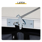 Outdoor Folding Camping Table with Storage Compartment, 4ft Portable Pinic Table with 3 Adjustable 49975057