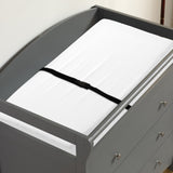 90*58*99cm Three Drawers With Seat Belt Baby Wooden Bed Nursing Table Grey 10709615