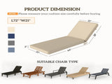 Foldable Chaise Lounge Cushion Set of 2 01453016