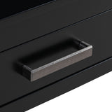 U_STYLE Contemporary 3-Drawer Console Table with 1 Shelf, Entrance Table for Entryway, Hallway, N711P234485B