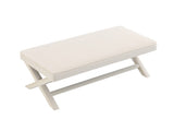 Comfort Double Bench Upholstered in Velvet Fabric,Stool Stylish X-Crossed Legs,Comfort Cushion W2671P441828