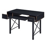 Black Computer Desk with Keyboard Tray B062P184575