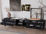Modern Mid-Century Media Console with 4 Drawers and Cable Management, TV Console Table for TVs up to W757P305594