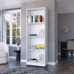 ZUN White Tier Storage Shelves Bookcase B062P175156