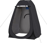 ZUN Portable Pop Up Privacy Tent, Outdoor Camping Bathroom Toilet Shower Tent with Carrying Bag Spacious 06621245