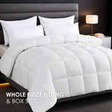 White all-season comforter, plus size, checkered quilting, suitable for luxury hotel bedrooms and 21711668