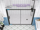 Single Sliding Shower Door 56-60" W x 72" H Semi-Frameless Shower Glass Panel, 1/4" Clear W2965P364900