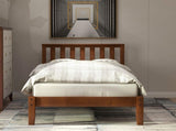 Wood Platform Bed with Headboard/Wood Slat Support.Twin WF191770AAD