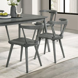 2 Pieces Set Dining Side Chair Rustic Modern Farmhouse Design Retro Design Easy to Assembly W2537P211109