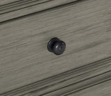 Transitional-Rustic Style Coffee and Antique Gray 2-Drawer Nightstand 1pc Flat Knobs Classic Bedroom B011P240234