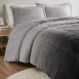 Twin/Twin XL Ombre Shaggy Long Fur Comforter Mini Set B03595981