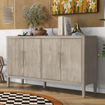 ZUN Storage Cabinet Sideboard Wooden Cabinet with 4 Metal handles ,4 Shelves and 4 Doors for Hallway, 75124007