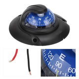 MultiFunction Magnetic Compass Flush Mount High Accuracy with LED Light for Marine Yacht Outdoors 26577223