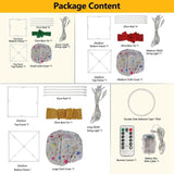 Christmas Light Gift Boxes Set - 3 Sizes 8 Modes LED String Lights with Remote 73734307